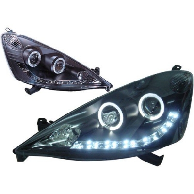 Jazz/Fit `08-`11 Head Lamp Projector W/Rim + LED