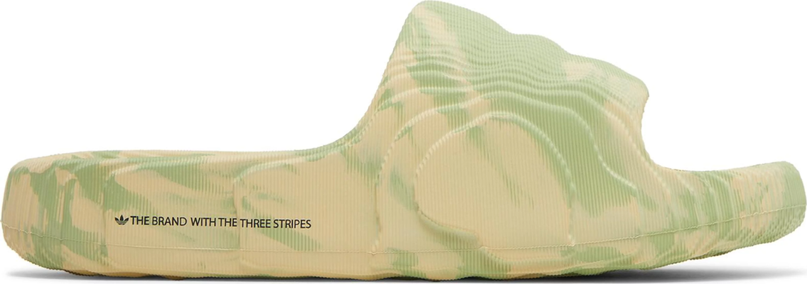 Adidas Adilette 22 Slides 'Magic Lime Desert Sand' 