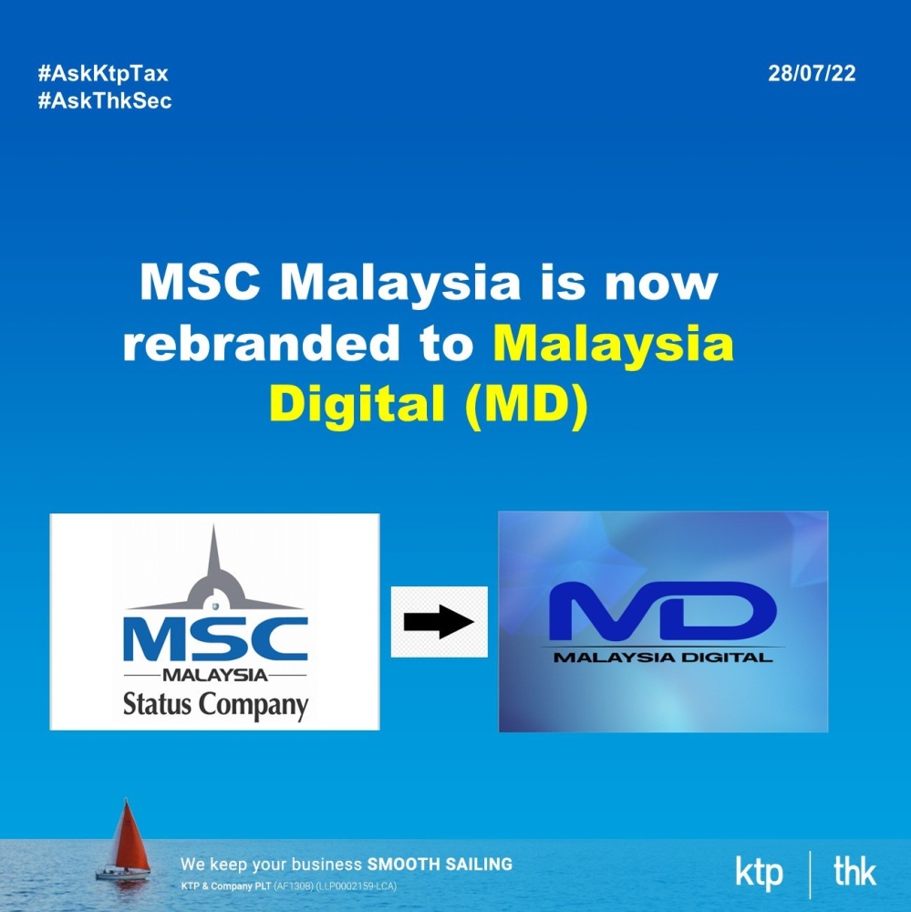 MSC Malaysia is now rebranded to Malaysia Digital (MD)