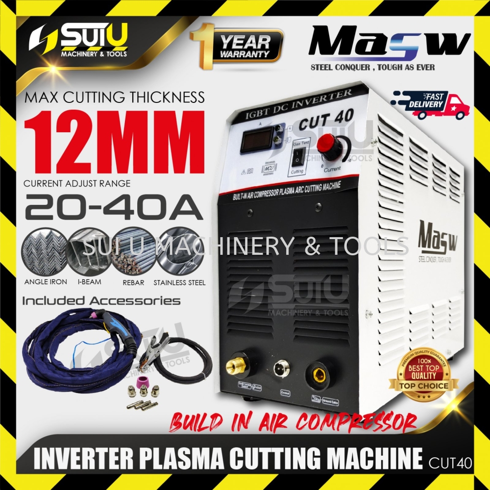 MASW CUT40 Inverter Plasma Cutting Machine with Accessories Machine ...