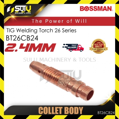 BOSSMAN BT26CB24 2.4MM TIG Welding Torch 26 Series Collet Body