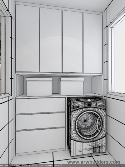 Laundry Cabinet 3D Design