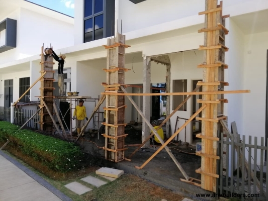 Klang Double Storey Extension Runing Works Reference