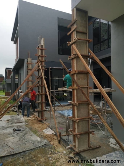 Klang Double Storey Extension Runing Works Reference