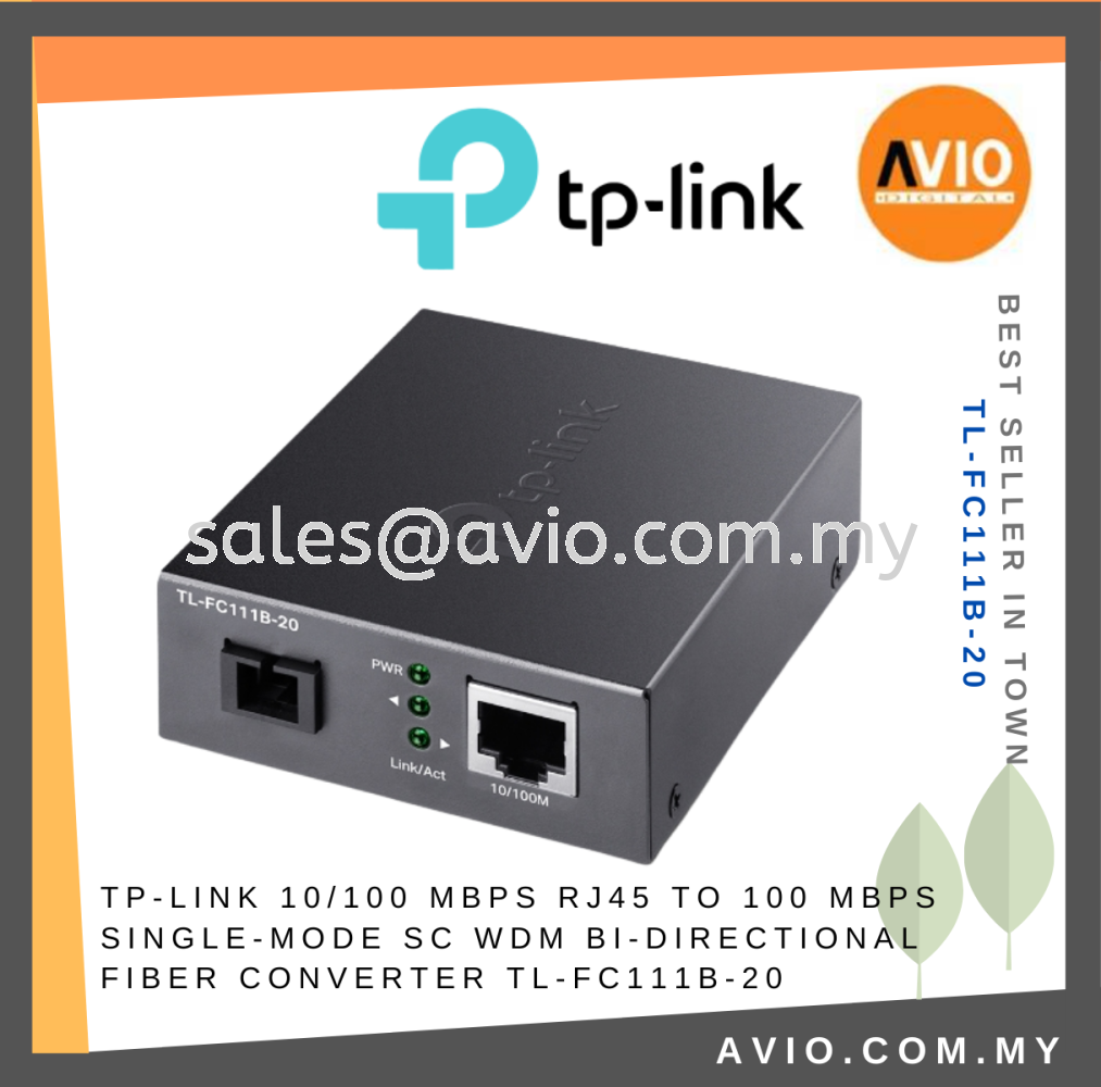 TP-Link TL-FC111B-20 convertitore multimediale di rete 100 TP-Link TL-FC111B-20 convertitore multimediale di rete 100
