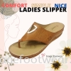 Comfort Ladies Flat Slippers -PS-291-5 -TAN Colour  Ladies Slippers & Sandals