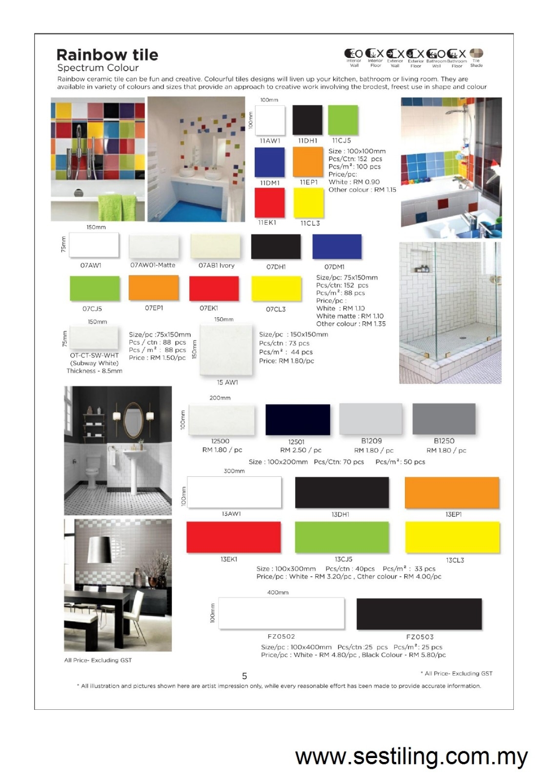 6_page-0006 Metro & Cubic Tile & Mosaic Catalog & Brochure