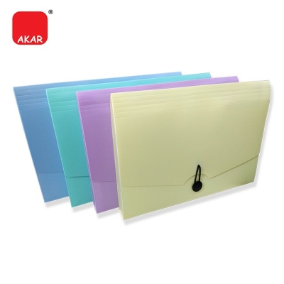 A4 12's Pocket Expanding File without Handle / Expandable 12 Pockets File Folder String to lock