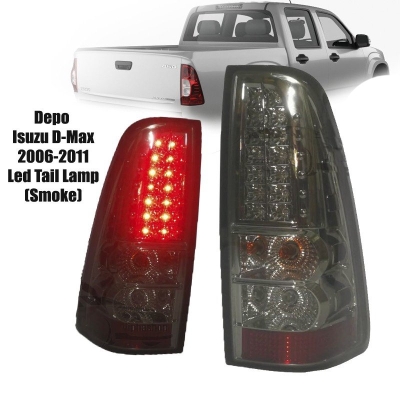 D-Max 06 Rear Lamp Crystal LED Smoke