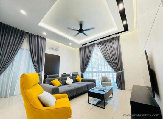 Black & White Color Plaster Ceiling Design Klang