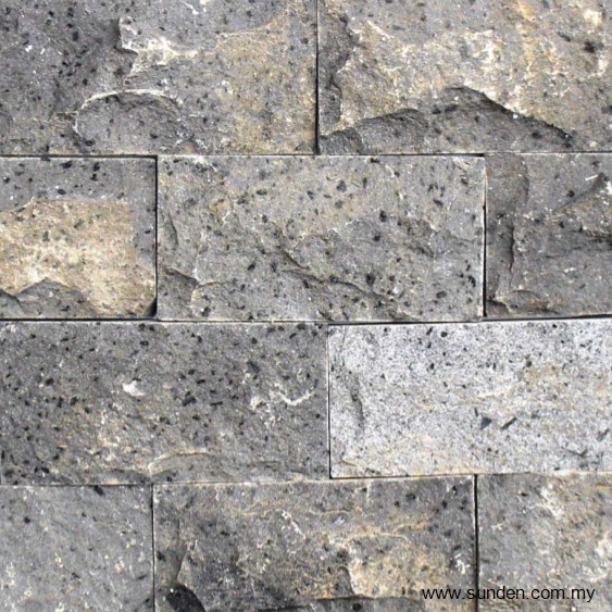 RF Crystal Grey Rockface Stone Wall Brick Stone Choose Sample / Pattern Chart