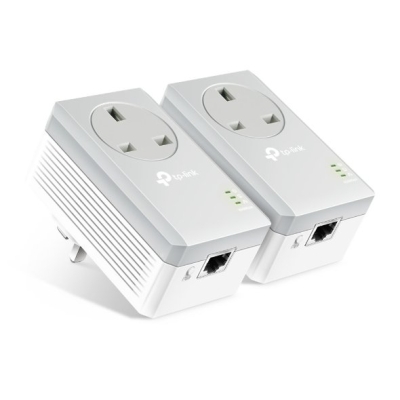 TL-PA4010P KIT.TP-Link AV600 Passthrough Powerline Starter Kit