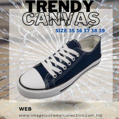 Trendy Ladies Casual Canvas Sneaker Shoe- TF-880  BLUE Colour