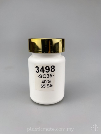 60ml Pharmaceutical Tablet / Capsule Bottles : 3498