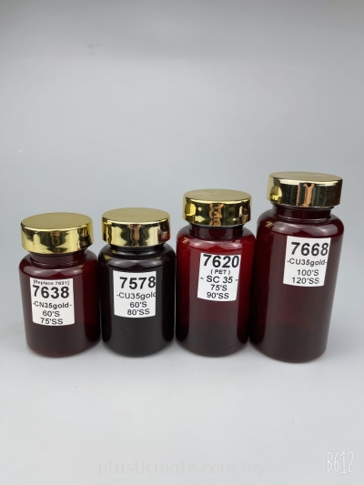 90-170ml Pharmaceutical  Capsule Bottles : 7630 & 7578 & 7620 & 7668