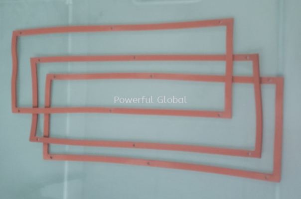 Silicone Sponge Gasket Red
