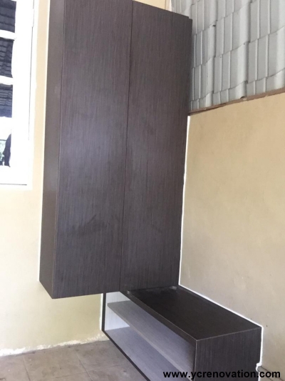 Custom Car Porch Shoe Cabinet Design Sample In Kota Tinggi