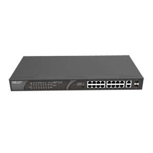 RG-ES118S-LP.RUIJIE 16-Ports 100Mbps Unmanaged PoE+ Switch with 120W