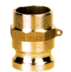 Brass Camlock Couplings (NPT/BSPT) - Male Adapter x Male Thread (F) CLAMPS & COUPLINGS
