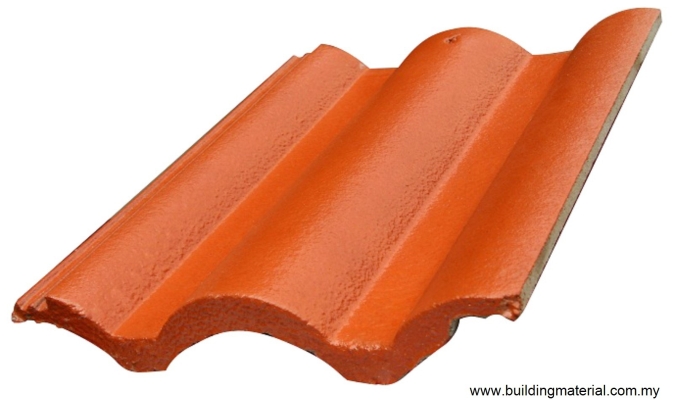 Lama Roman Roof Tiles - Carnelian (Monotone Colour)