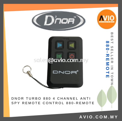 DNOR TURBO 880 4 Channel Anti Spy Remote Control 880-REMOTE