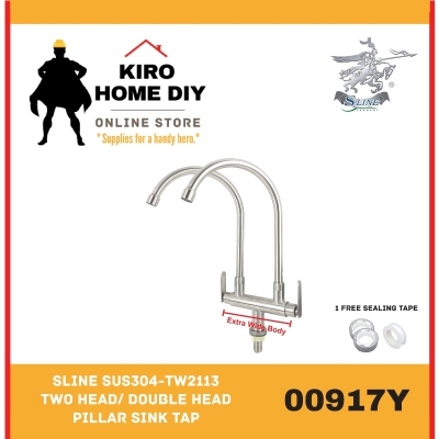 Double Head Pillar Mounted Tap - 00917Y