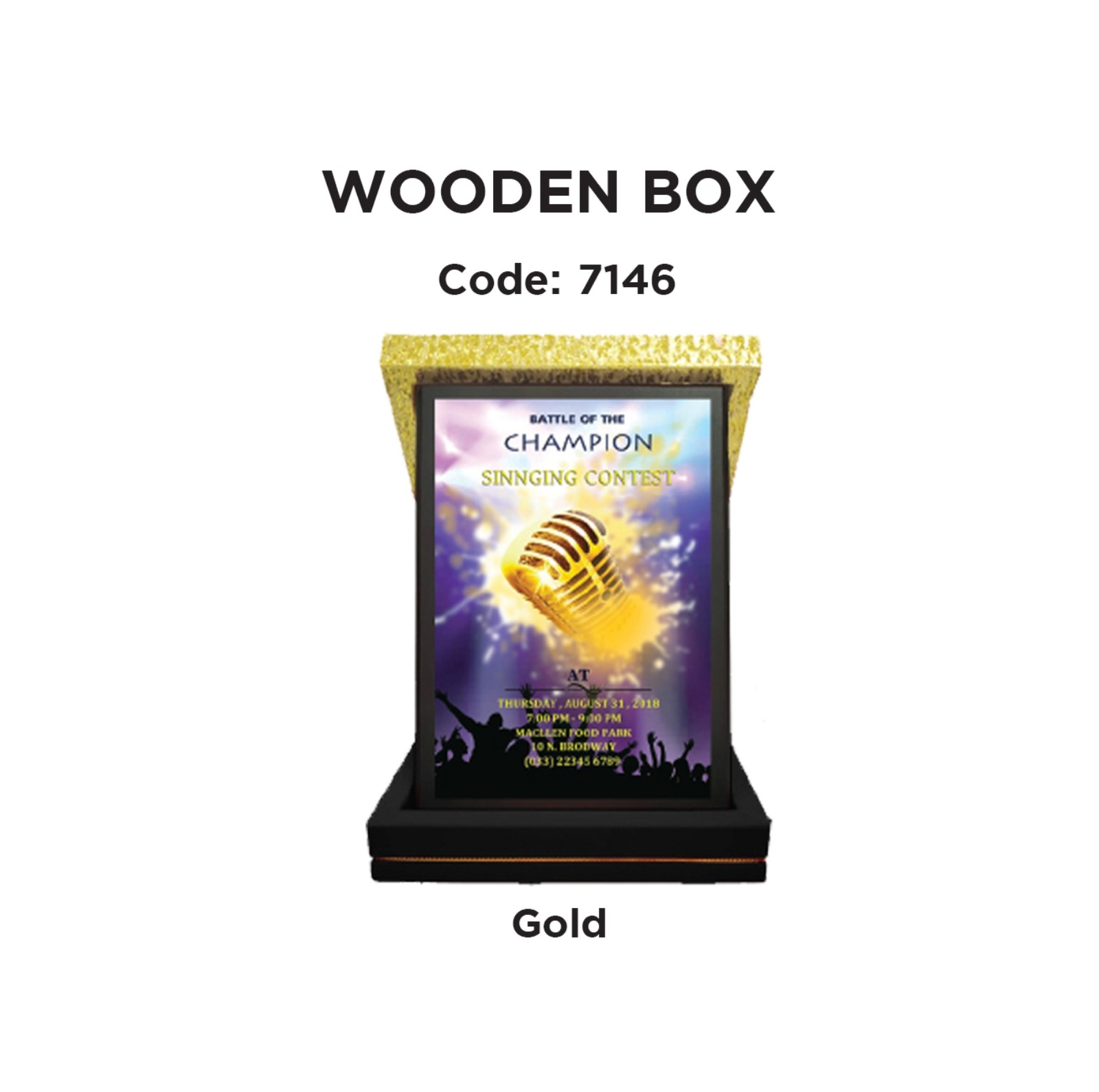 7146 Wooden Box(N)