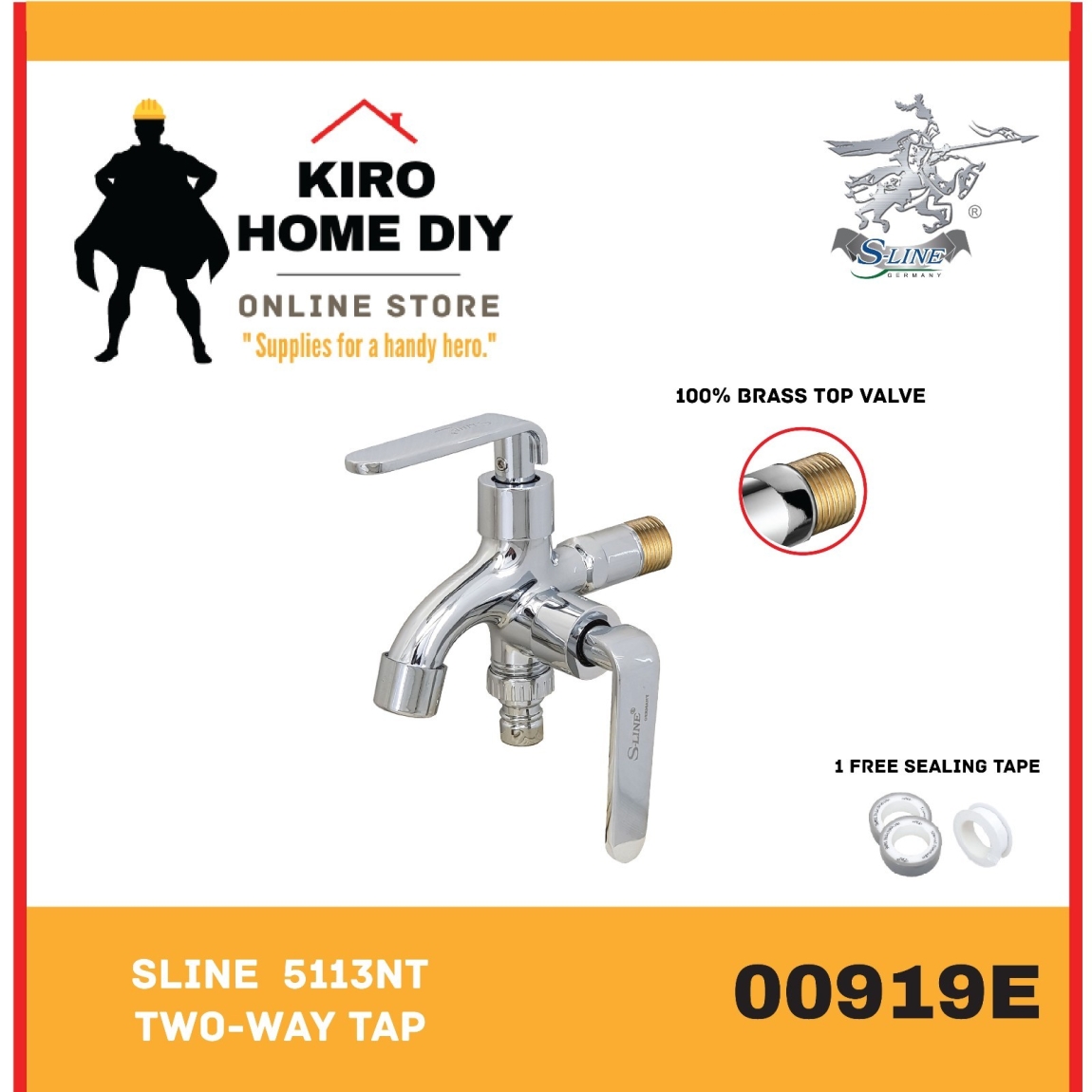 Wall Mounted Basin Tap - 00919E Water Tap Dinding Bilik Mandi / Tandas Carta Pilihan Warna Corak