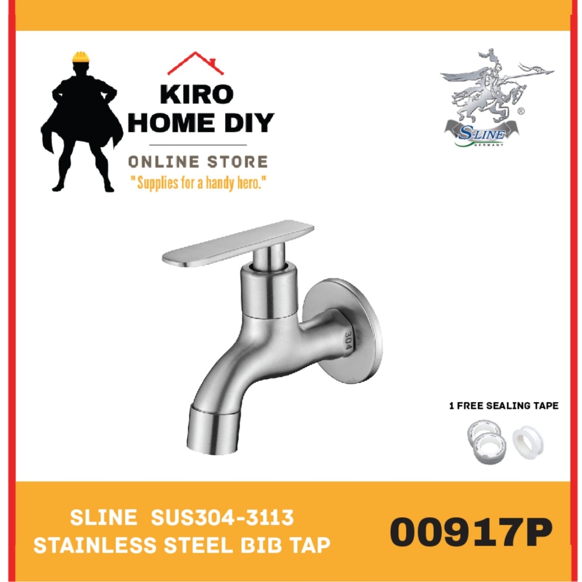 Wall Mounted Basin Tap - 00917P Water Tap Dinding Bilik Mandi / Tandas Carta Pilihan Warna Corak