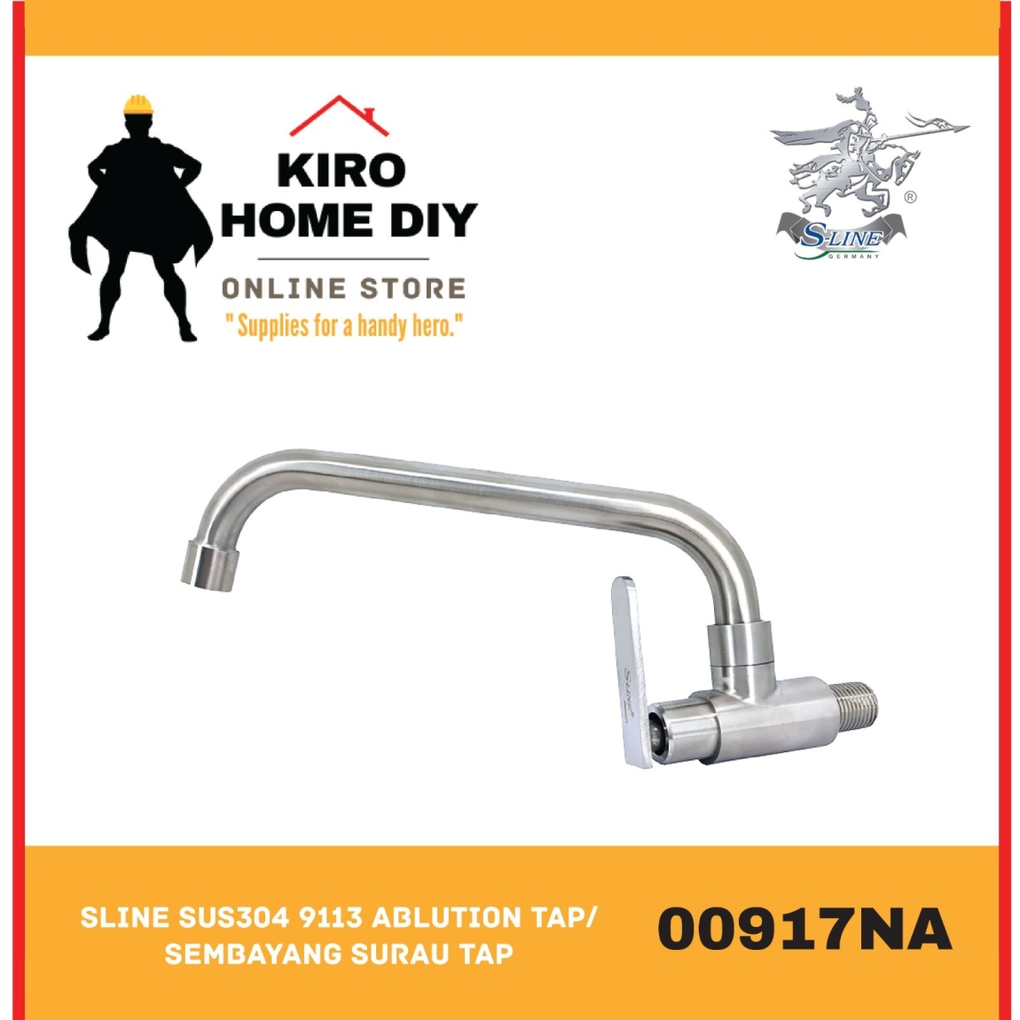 Wall Mounted Basin Tap - 00917NA Water Tap Dinding Bilik Mandi / Tandas Carta Pilihan Warna Corak