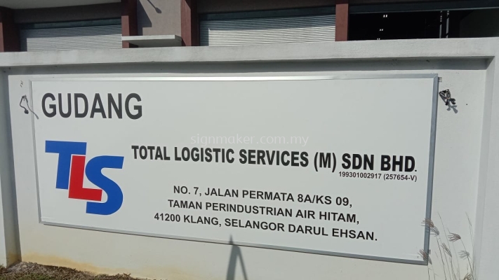 Basic signboard installed at Rawang 