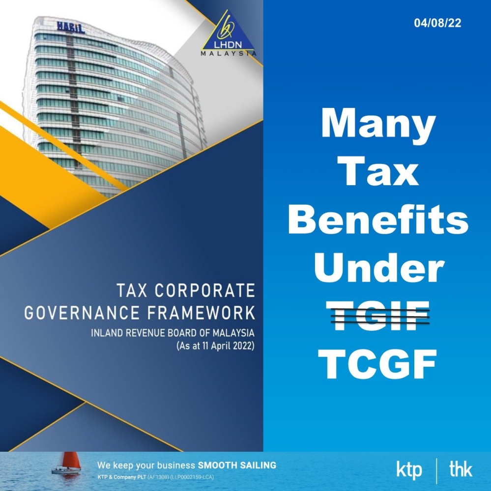 What is tax corporate governance framework LHDN?