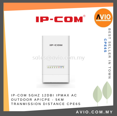 IPCOM 5Ghz 12dBi ipMax AC Outdoor AP/CPE - 5km Tranmission distance CPE6S