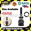 SATA 35404 / 35405 / 35406 / 35407 / 35408 4/5/6/7/8MM 1/2" Impact Socket Bit Hex Socket / Ratchet / Drive Tool Hand Tool