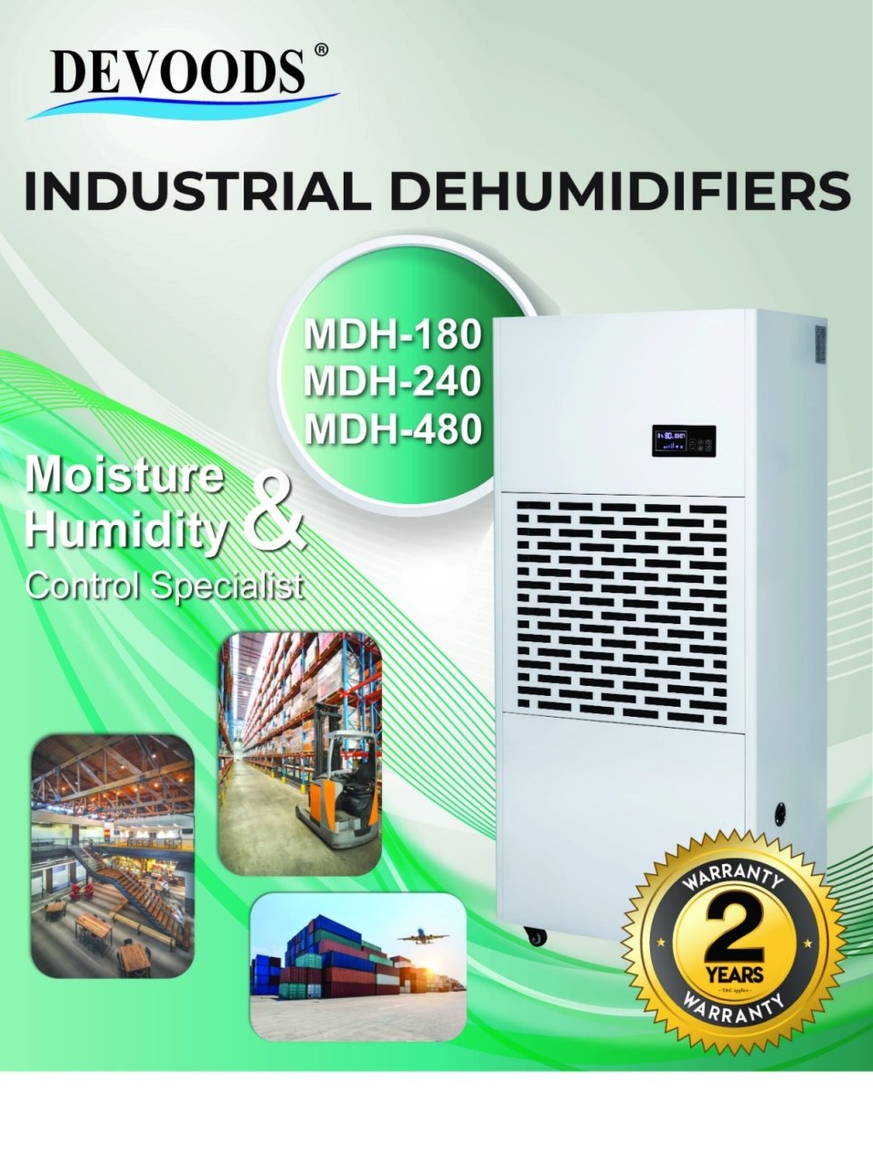 DEVOODS INDUSTRIAL DEHUMIDIFIERS