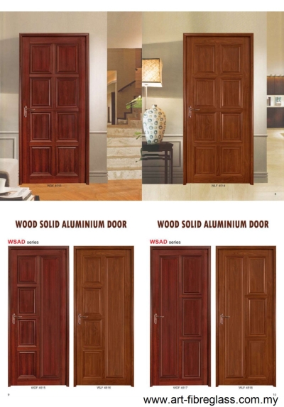 Wood Solid Aluminium Door 03