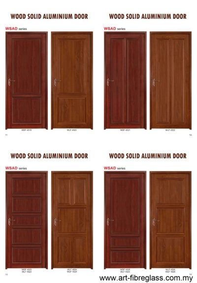 Wood Solid Aluminium Door 02