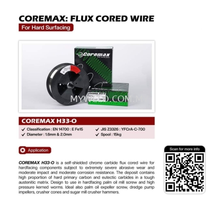 COREMAX: FLUX CORED WIRE