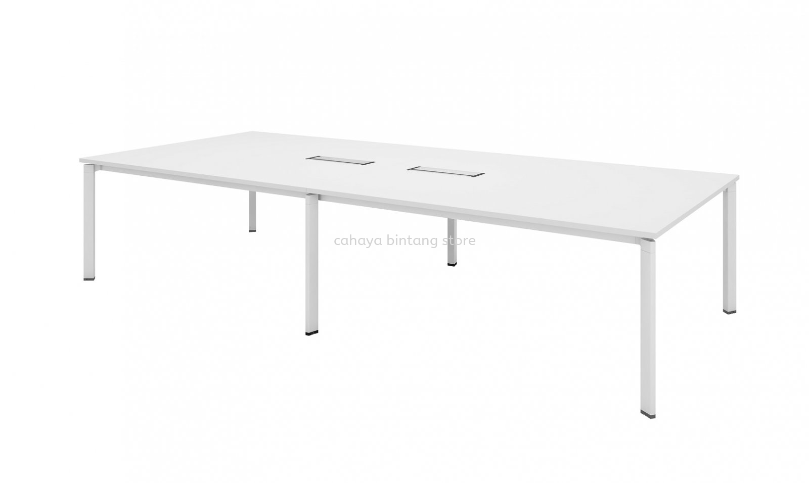 UTHILAH RECTANGULAR CONFERENCE MEETING OFFICE TABLE METAL PYRAMID N-LEG (C/W FLIPPER COVER) AUTVB 30