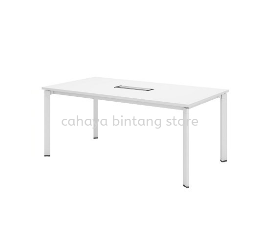 UTHILAH RECTANGULAR MEETING OFFICE TABLE METAL PYRAMID N-LEG (C/W FLIPPER COVER) AUTVB 18 - ampang | cheras | gombak 