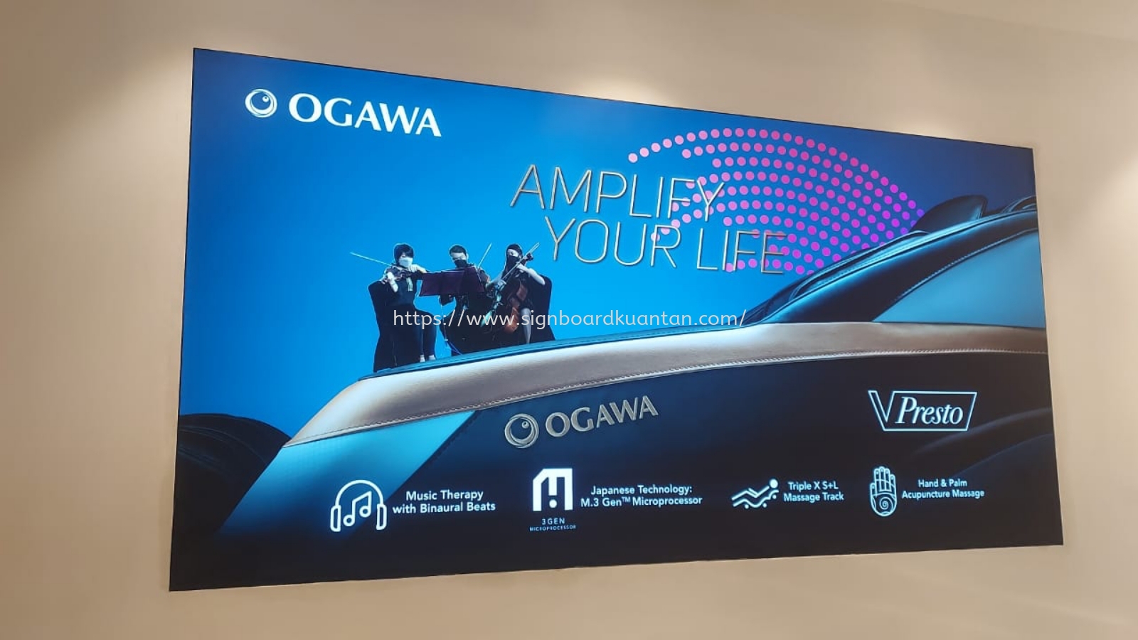 OGAWA INDOOR SIGNAGE SIGNBOARD FBRIC LIGHTBOX AT PAHANG KUANTAN 