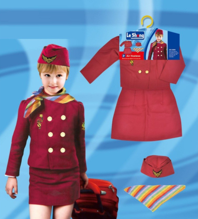 K0011 Kids Occupation Costume - Stewardess 