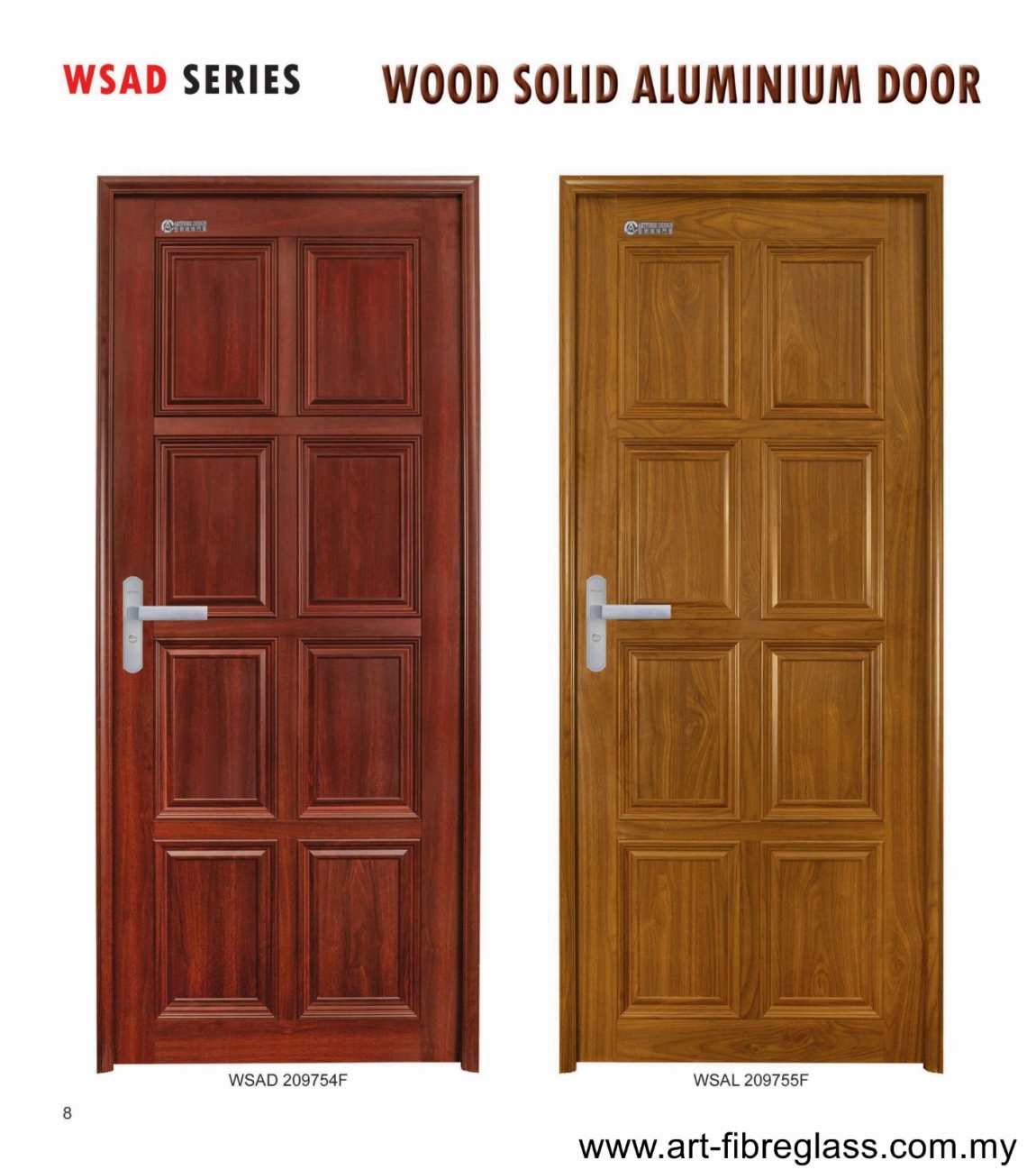 Aluminium Door Catalog - 08 Art Fibreglass Aluminium Door  Aluminum Door Catalog Catalog & Brochure