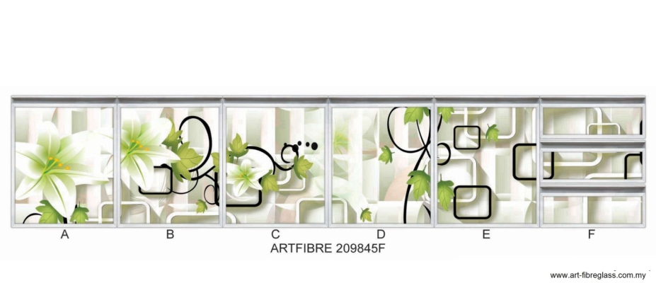 Aluminium Kitchen Cabinet Door - Artfibre 209845F