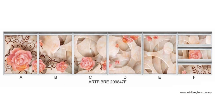 Aluminium Kitchen Cabinet Door - Artfibre 209847F