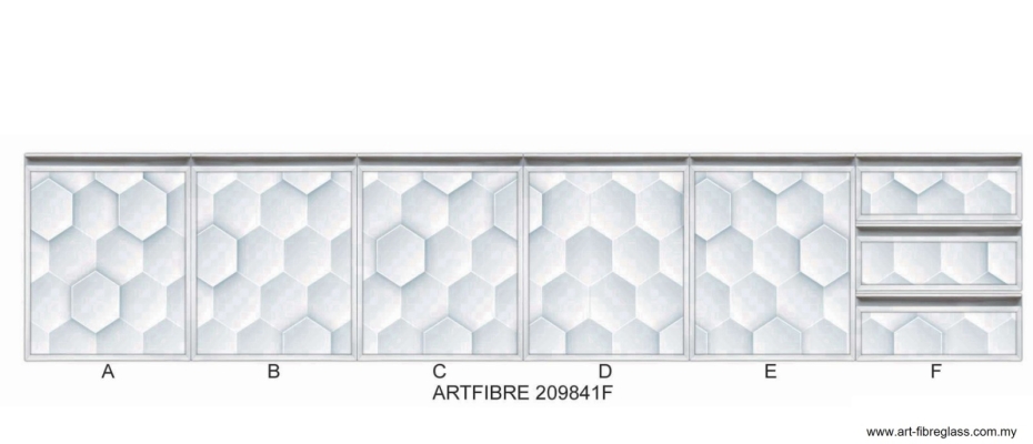 Aluminium Kitchen Cabinet Door - Artfibre 209841F