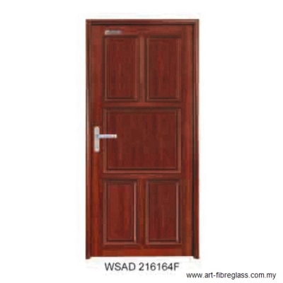 Pintu Aluminium Pepejal Bijirin Kayu - WSAD 316164F