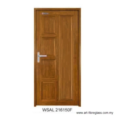 Pintu Aluminium Pepejal Bijirin Kayu - WSAL 316150F