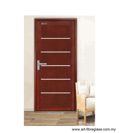 Pintu Aluminium Pepejal Bijirin Kayu - WSAD 316146F