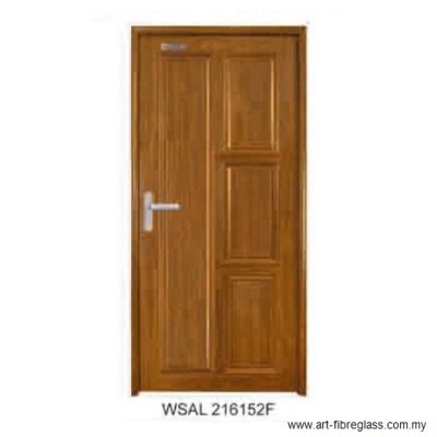Pintu Aluminium Pepejal Bijirin Kayu - WSAL 316152F